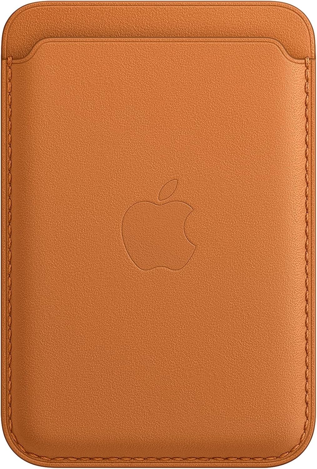 Apple Leather-based Pockets with MagSafe (for iPhone) – Now with Discover My Help – Golden Brown