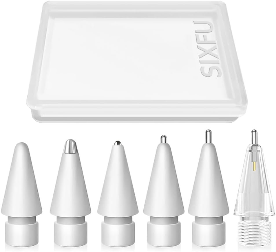 Substitute Pencil Ideas for Apple Pencil, A number of Sturdy iPencil Tip Nibs Equipment for iPad Professional/Apple Pencil Professional/USB-C/ 1st Gen/ 2nd Era (6 PCS) Substitute Pencil Ideas for Apple Pencil, A number of Sturdy iPencil Tip Nibs Equipment for iPad Professional/Apple Pencil Professional/USB-C/ 1st Gen/ 2nd Era (6 PCS)