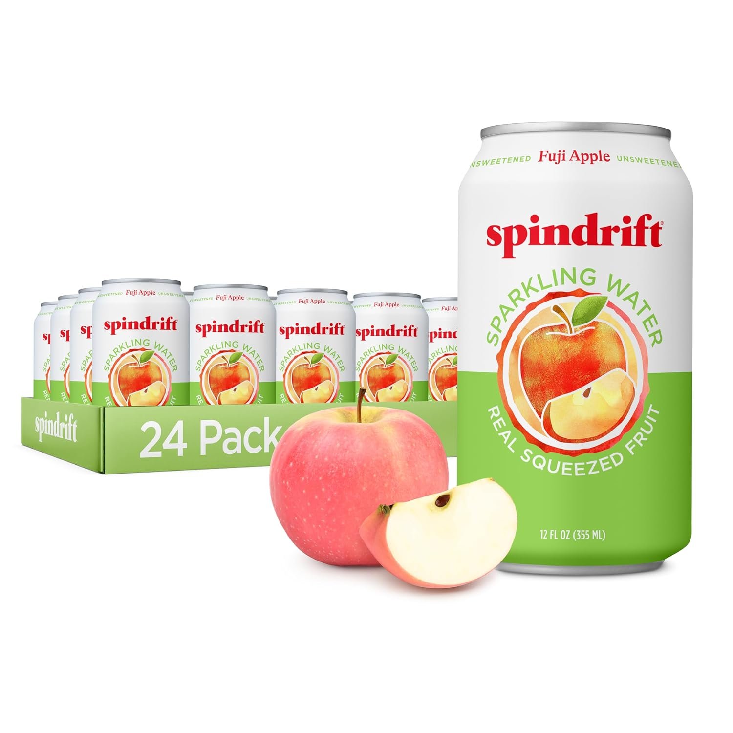 Spindrift Fuji Apple Can 12 Ounce (Pack of 24) Spindrift Fuji Apple Can 12 Ounce (Pack of 24)