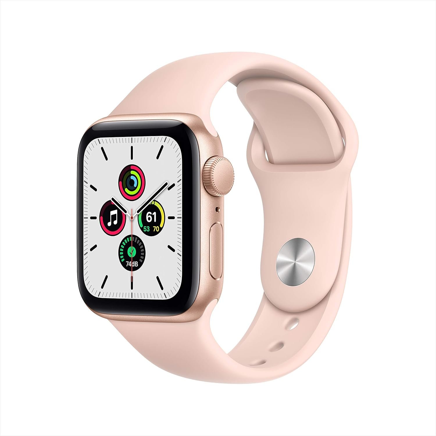 Apple Watch SE (GPS, 40mm) – Gold Aluminum Case with Pink Sand Sport Band (Renewed) Apple Watch SE (GPS, 40mm) – Gold Aluminum Case with Pink Sand Sport Band (Renewed)