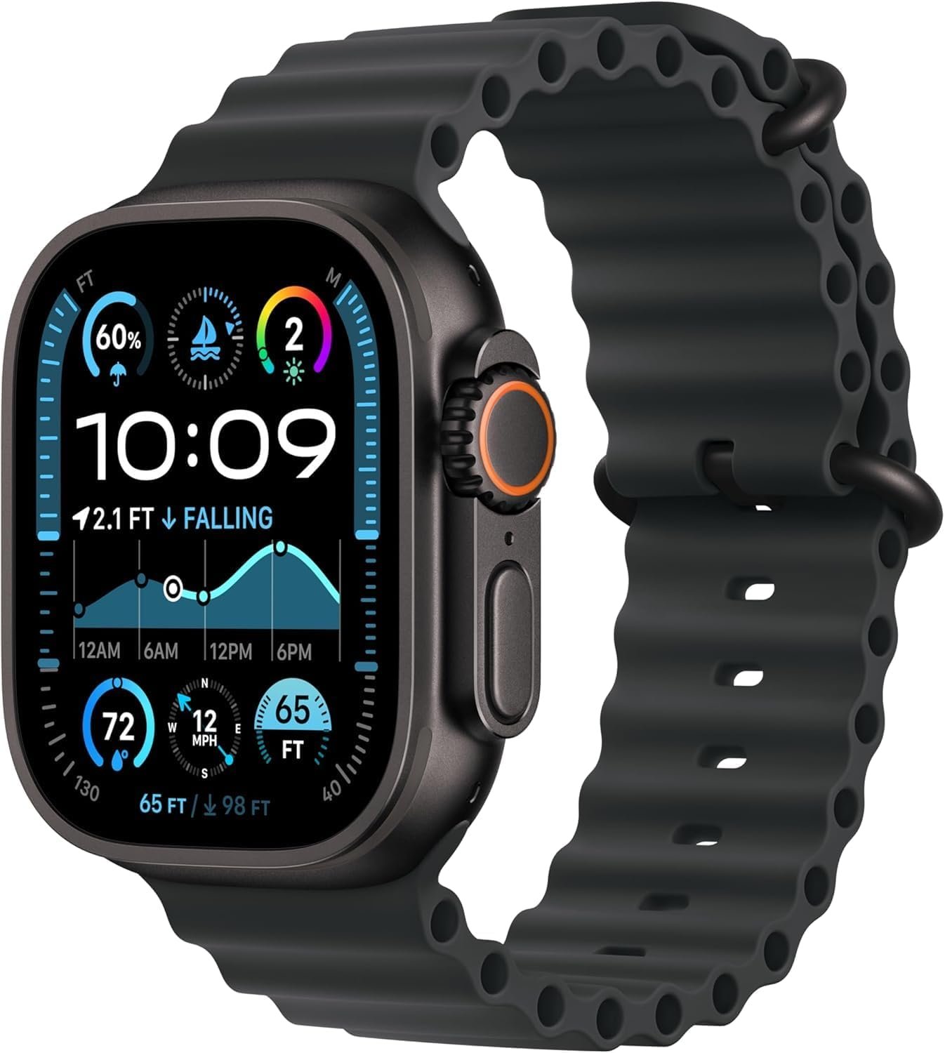 Apple Watch Extremely 2 (GPS + Mobile, 49MM) – Black Titanium Case with Black Ocean Band (Renewed) Apple Watch Extremely 2 (GPS + Mobile, 49MM) – Black Titanium Case with Black Ocean Band (Renewed)