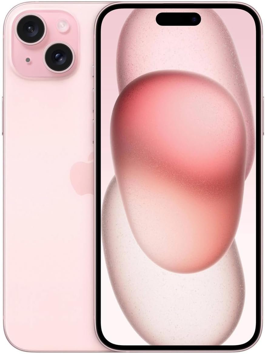 Apple iPhone 15 Plus, 256GB, Pink – Unlocked (Renewed)
