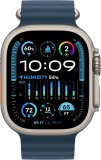 Apple Watch Extremely 2 [GPS + Cellular, 49mm] – Titanium Case with Blue Ocean Band, One Measurement (Renewed Premium)